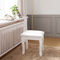 MDF 26kg Straight Solid Wood Stool With PU Leather Surface